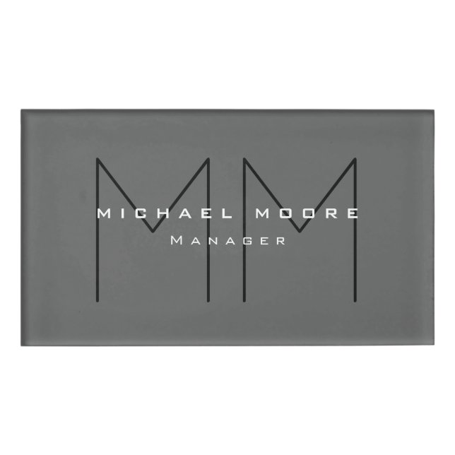 Badge D'identification Simple Plaine simple créative et durable (Devant)