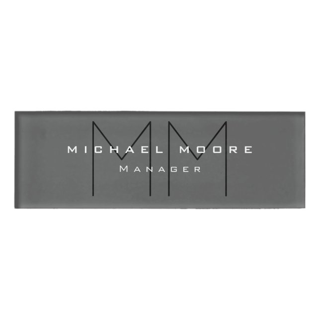 Badge D'identification Simple Plaine simple créative et durable (Devant)