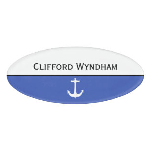Badge D'identification Simply Symbols - ANCHOR + your text & ideas