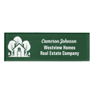Badge D'identification Société Immobilière Maison Forestière Realtor Pers