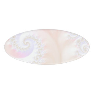 Badge D'identification Spirale luxueuse de fractale de nacre