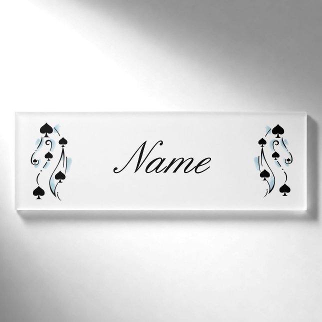 Badge D'identification Style de tatouage de Black Spins Thunder_Cove (Devant)
