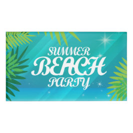 Badge D'identification Summer Beach Party