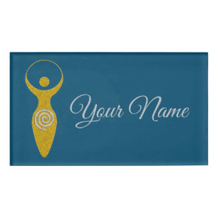 Badge D'identification Symbole Spirituel - Déesse De La Terre Gaya 1 Flam