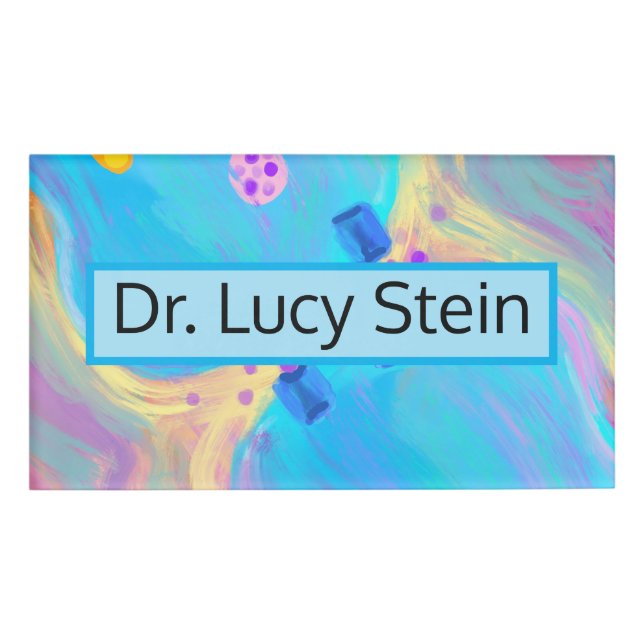 Badge D'identification Synapse Pastel (Devant)