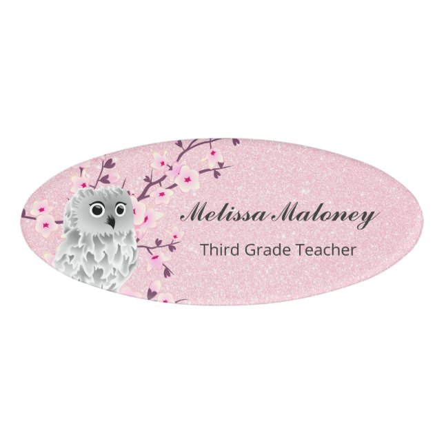 Badge D'identification Teacher Rok Glitter (Devant)