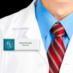 Badge D'identification Thème moderne de pharmacien