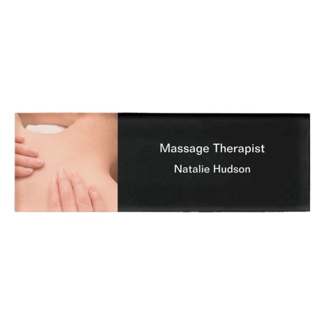Badge D'identification Thérapeute de massage agréé (Devant)