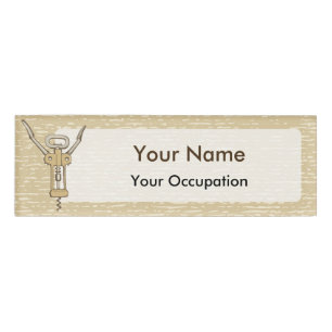 Badge D'identification Tire-bouchon