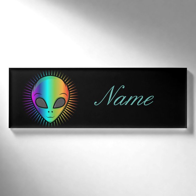 Badge D'identification Tonnerre-Cove à la tête de Alien (Devant)