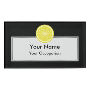 Badge D'identification Tranche de citron