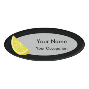 Badge D'identification Tranche de citron