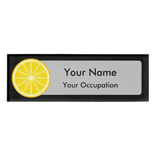 Badge D'identification tranche orange