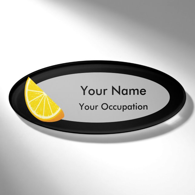 Badge D'identification tranche orange (Devant)