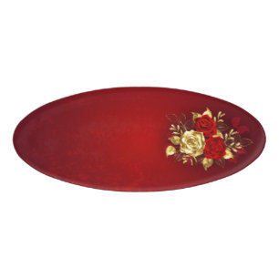 Badge D'identification Trois Roses de bijoux