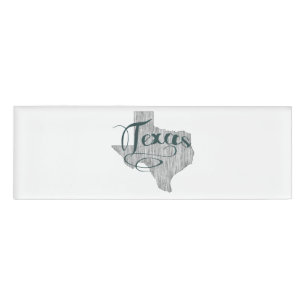 Badge D'identification Typographie d'état du Texas