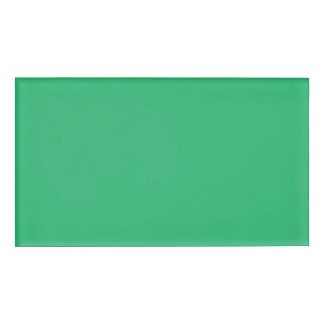 Badge D'identification un arrière - plan vert avec une bordure blanche (Devant)