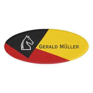 Badge D'identification Uniquement Arrière - plan couleur - citron vert he