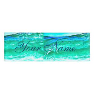 Badge D'identification vague bleue/verte Thunder_Cove de Maui