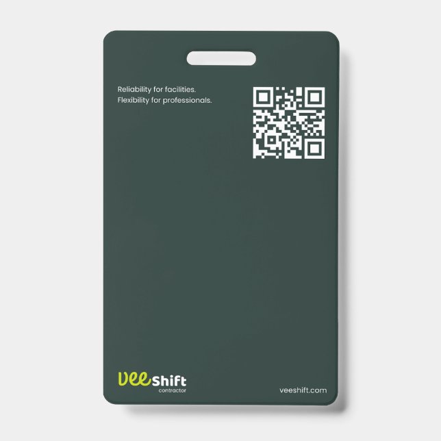 Badge d'identification Veeshift  (Avant)