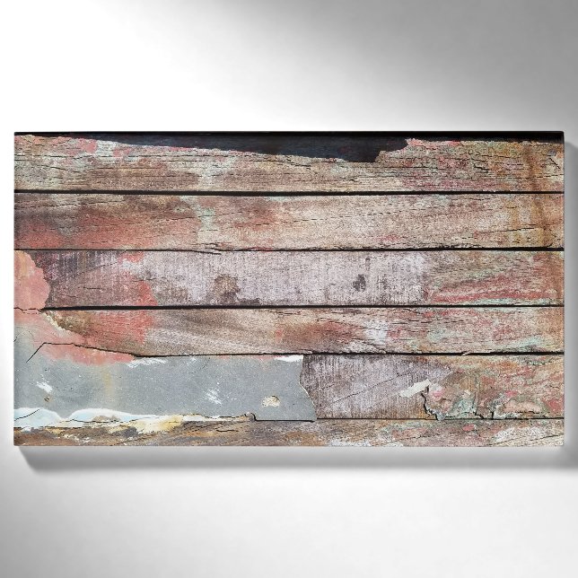 Badge D'identification Vieux bois rustique bateau en bois plank (Devant)