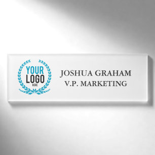 Badge D'identification Votre coutume de fonction du logo d'affaires