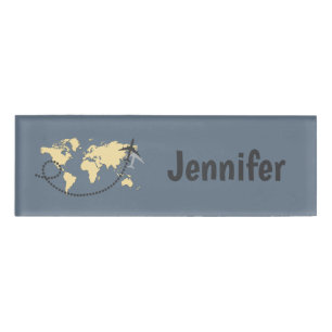 Badge D'identification Voyons l'illustration du monde