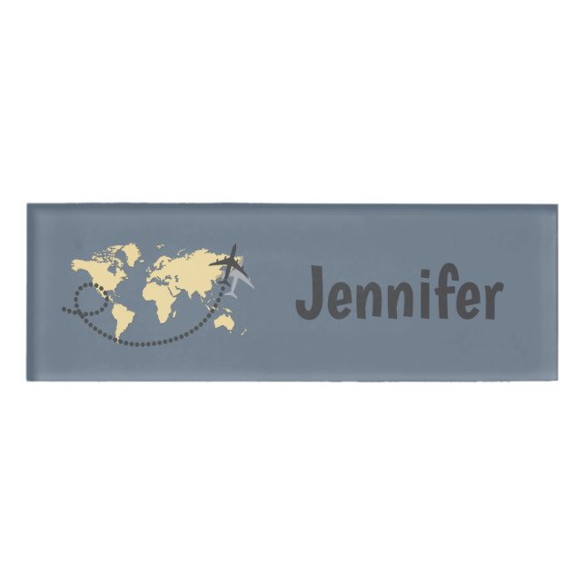 Badge D'identification Voyons l'illustration du monde (Devant)