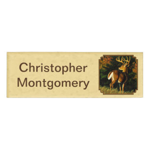 Badge D'identification Whitetail Deer Monster Buck Yellow