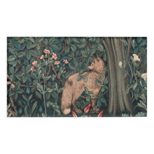 Badge D'identification William Morris Faune sauvage Fox