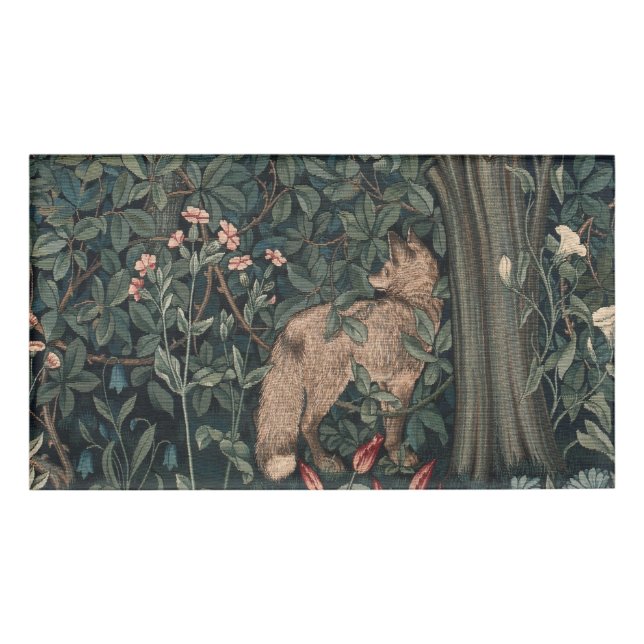Badge D'identification William Morris Faune sauvage Fox (Devant)