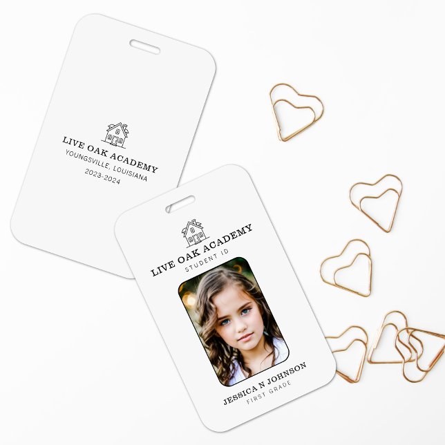 Badge d'identité de l'élève de l'école d'accueil | (Créateur téléchargé)