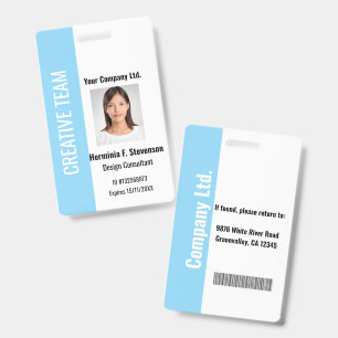 Badge d'identité d'entreprise personnalisé sarcell