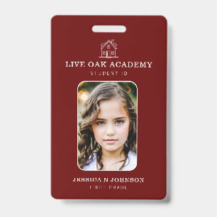Badge d'identité d'étudiant à domicile Minimalis