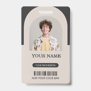 Badge d'identité personnalisé pour employé