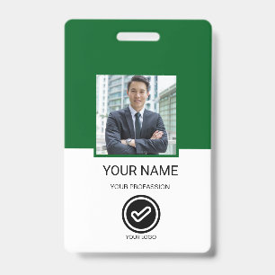 Badge d'identité personnalisé pour employé