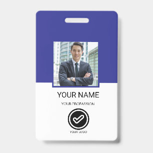 Badge d'identité personnalisé pour employé