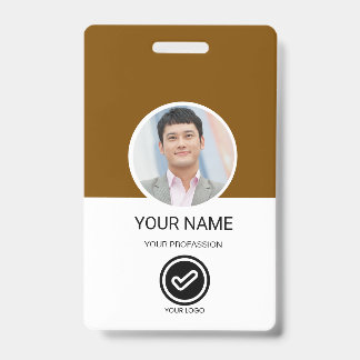 Badge d'identité personnalisé pour employé
