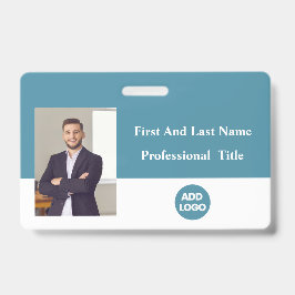 Badge d'identité personnalisé pour employé - Nom,