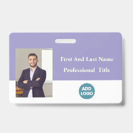 Badge d'identité personnalisé pour employé - Nom,