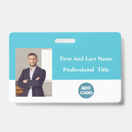 Badge d'identité personnalisé pour employé - Nom,