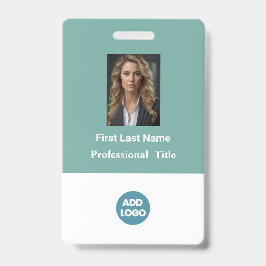 Badge d'identité personnalisé pour employé - Nom,
