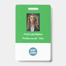 Badge d'identité personnalisé pour employé - Nom,