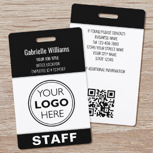 Badge d'identité personnalisé pour le personnel av