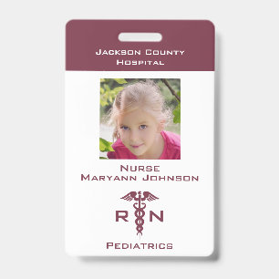 Badge d'infirmière fictive personnalisé pour enfan