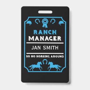 Badge Directeur de ranch d'équitation