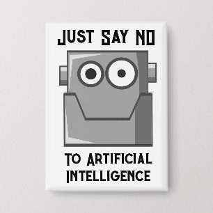 Badge Disons Non à l'Intelligence Artificielle