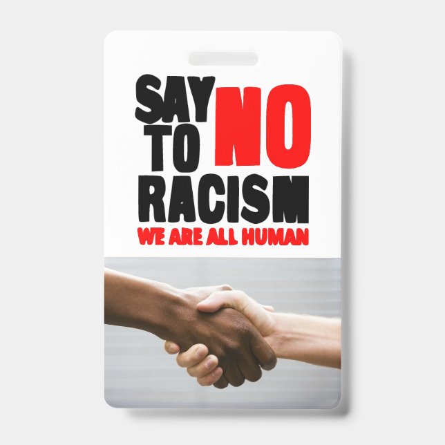 Badge Dites non au racisme (Avant)