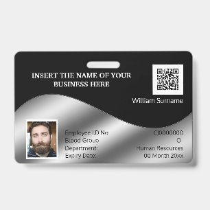 Badge do-it-yourself carte d'identité fausse argent noi