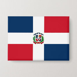 Badge Dominican Republic Flag Bandera Dominicana Button